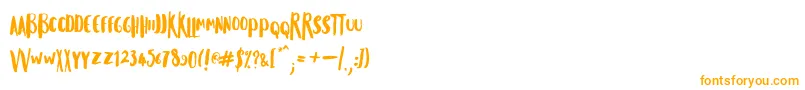 Weitere Informationen zur Musiques-Schriftart Musiques-Schriftart – Orangefarbene Schriften