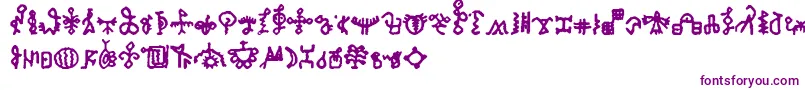 BamumSymbols1-Schriftart – Violette Schriften