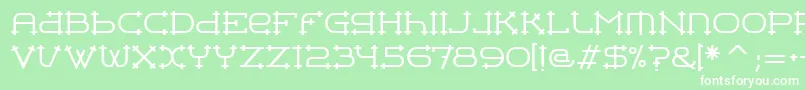 BelteritcTt Font – White Fonts on Green Background