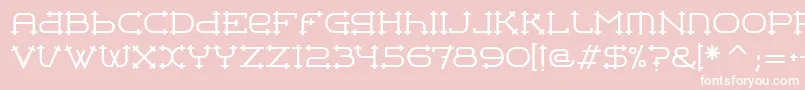 BelteritcTt Font – White Fonts on Pink Background