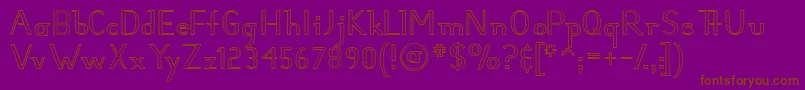 Шрифт HunterHollow – коричневые шрифты на фиолетовом фоне