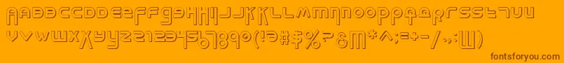 Milks-fontti – ruskeat fontit oranssilla taustalla