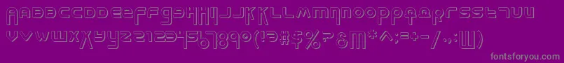 フォントMilks – 紫の背景に灰色の文字