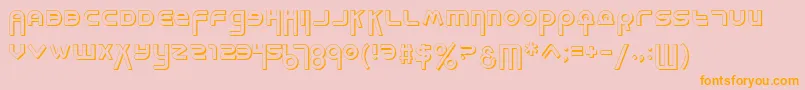 Milks Font – Orange Fonts on Pink Background