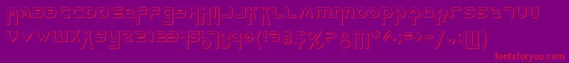 Milks Font – Red Fonts on Purple Background