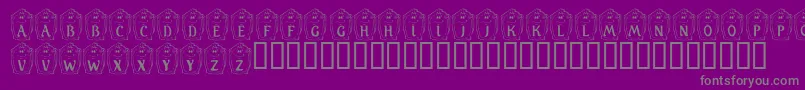 KrMirrorMirror Font – Gray Fonts on Purple Background