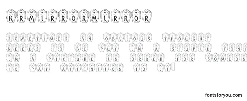 Review of the KrMirrorMirror Font