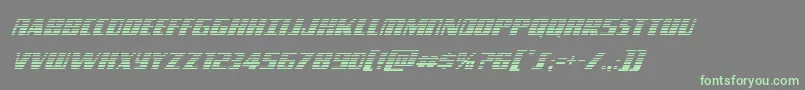 Шрифт Typhoongradital – зелёные шрифты на сером фоне