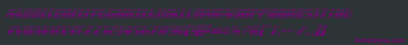Typhoongradital-Schriftart – Violette Schriften auf schwarzem Hintergrund