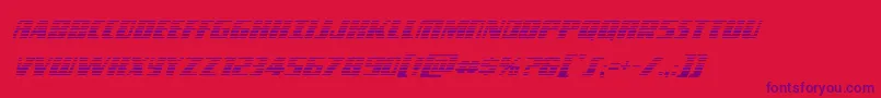 Typhoongradital-Schriftart – Violette Schriften auf rotem Hintergrund