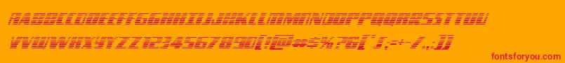 Typhoongradital Font – Red Fonts on Orange Background