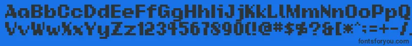 Addsbp Font – Black Fonts on Blue Background