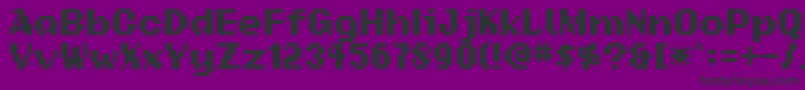 Addsbp-Schriftart – Schwarze Schriften auf violettem Hintergrund
