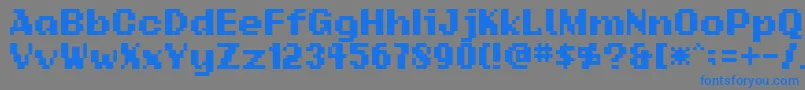 Шрифт Addsbp – синие шрифты на сером фоне