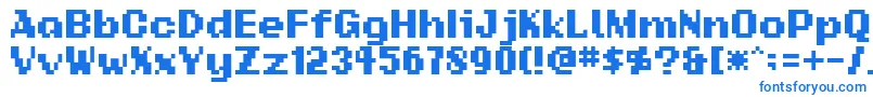 Шрифт Addsbp – синие шрифты на белом фоне