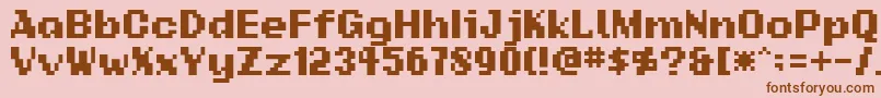 Addsbp-fontti – ruskeat fontit vaaleanpunaisella taustalla