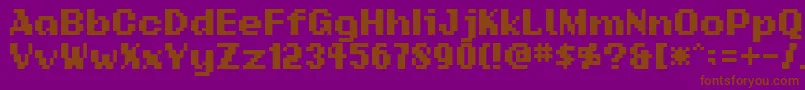 Addsbp Font – Brown Fonts on Purple Background