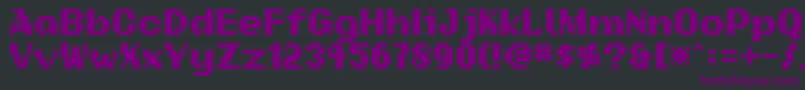 Шрифт Addsbp – фиолетовые шрифты на чёрном фоне