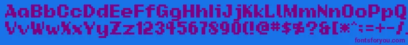 Addsbp Font – Purple Fonts on Blue Background