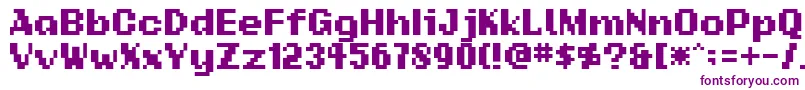 Addsbp-Schriftart – Violette Schriften auf weißem Hintergrund