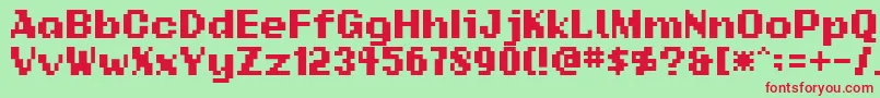 Addsbp Font – Red Fonts on Green Background