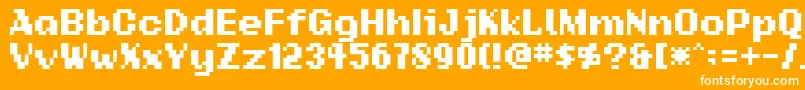 Addsbp Font – White Fonts on Orange Background