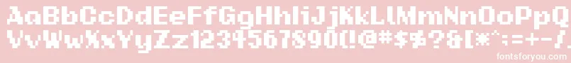 Шрифт Addsbp – белые шрифты на розовом фоне