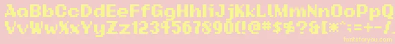 Addsbp Font – Yellow Fonts on Pink Background