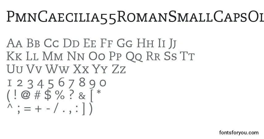 Police PmnCaecilia55RomanSmallCapsOldstyleFigures - Alphabet, Chiffres, Caractères Spéciaux