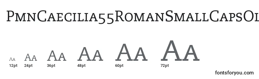 PmnCaecilia55RomanSmallCapsOldstyleFigures Font Sizes