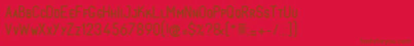 FabiolosmallcapRegular Font – Brown Fonts on Red Background