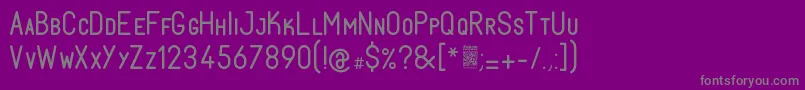 FabiolosmallcapRegular Font – Gray Fonts on Purple Background