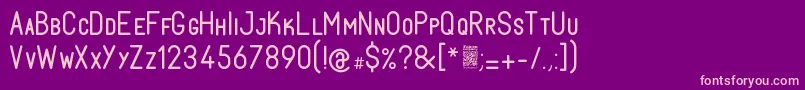 FabiolosmallcapRegular Font – Pink Fonts on Purple Background