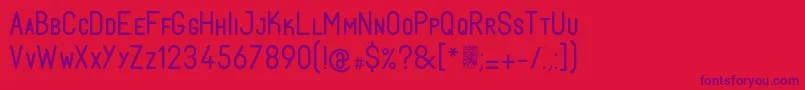 FabiolosmallcapRegular Font – Purple Fonts on Red Background