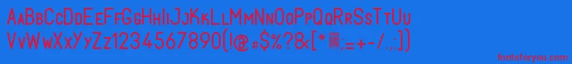fuente FabiolosmallcapRegular – Fuentes Rojas Sobre Fondo Azul