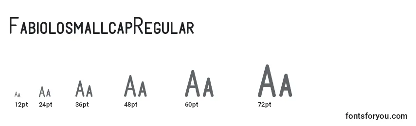 Размеры шрифта FabiolosmallcapRegular (112193)