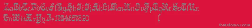 Phantasinian Font – Gray Fonts on Red Background