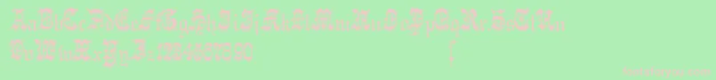 Phantasinian Font – Pink Fonts on Green Background