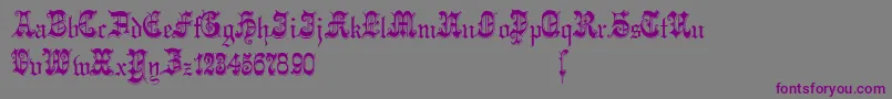 Phantasinian Font – Purple Fonts on Gray Background
