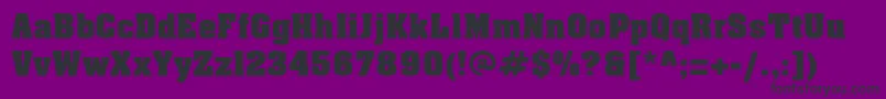 Aapex Font – Black Fonts on Purple Background