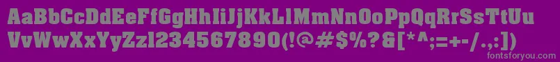 Aapex-Schriftart – Graue Schriften auf violettem Hintergrund