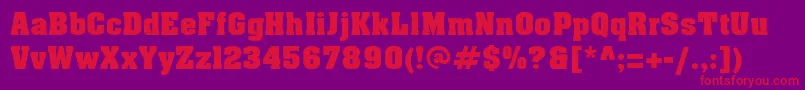 Шрифт Aapex – красные шрифты на фиолетовом фоне