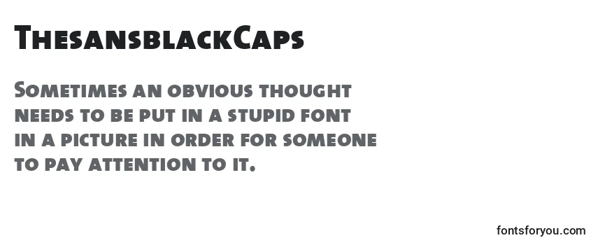 ThesansblackCaps Font