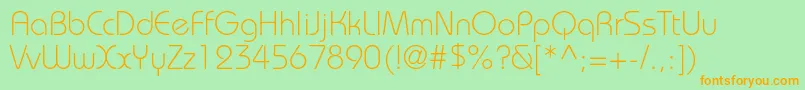 More about BauhausstdLight Font BauhausstdLight Font – Orange Fonts on Green Background