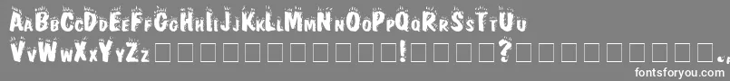 FireNormal Font – White Fonts on Gray Background