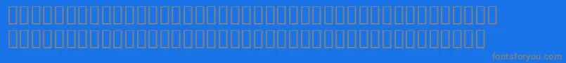 Finalfretboarddemo Font – Gray Fonts on Blue Background