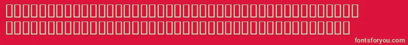 Finalfretboarddemo Font – Green Fonts on Red Background