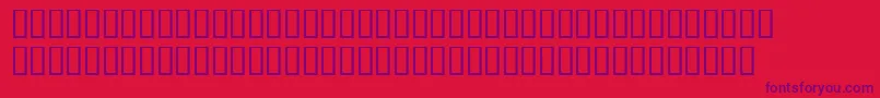 Finalfretboarddemo Font – Purple Fonts on Red Background
