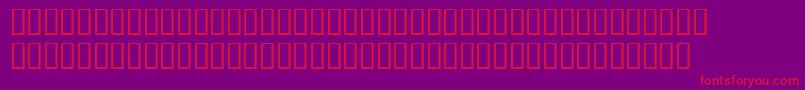 フォントFinalfretboarddemo – 紫の背景に赤い文字