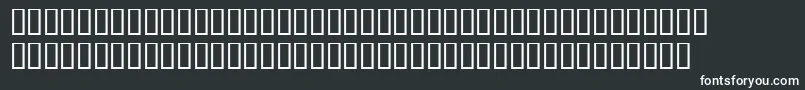 Finalfretboarddemo-fontti – valkoiset fontit mustalla taustalla